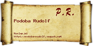 Podoba Rudolf névjegykártya